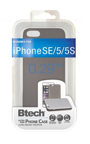 Btech ULTRA VÉKONY TOK iPHONE 5, 5S SZÜRKE