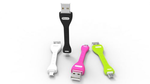 Btech BTU-5020 USB kábel, fehér