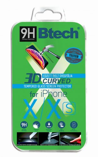 Btech Üvegfólia iPhone X/XS  3D Védőfólia